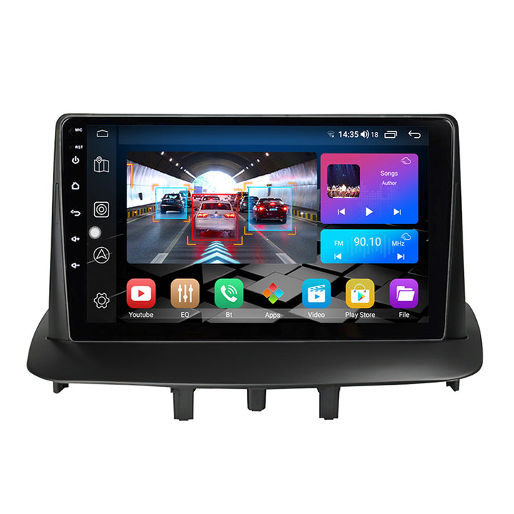 LEHX Android 12 2 Din Autoraido para Renault Megane 3 2008-2014 Carro DVD Player de Rádio Estéreo Carplay NaviCar DVD Player Do Carro